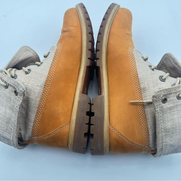 COPY - Timberland earthkeepers wheat leather and tan canvas fold down woman’s b… - Picture 5 of 12